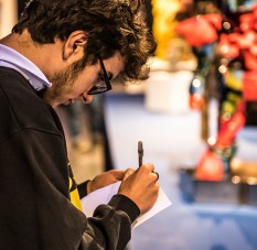 Club de periodismo en la Bienal de Arte Joven Buenos Aires. 